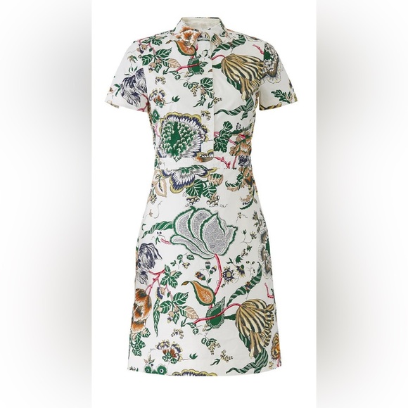 Tory Burch Ivory Port Shirtdress Size 2 - Picture 4 of 11